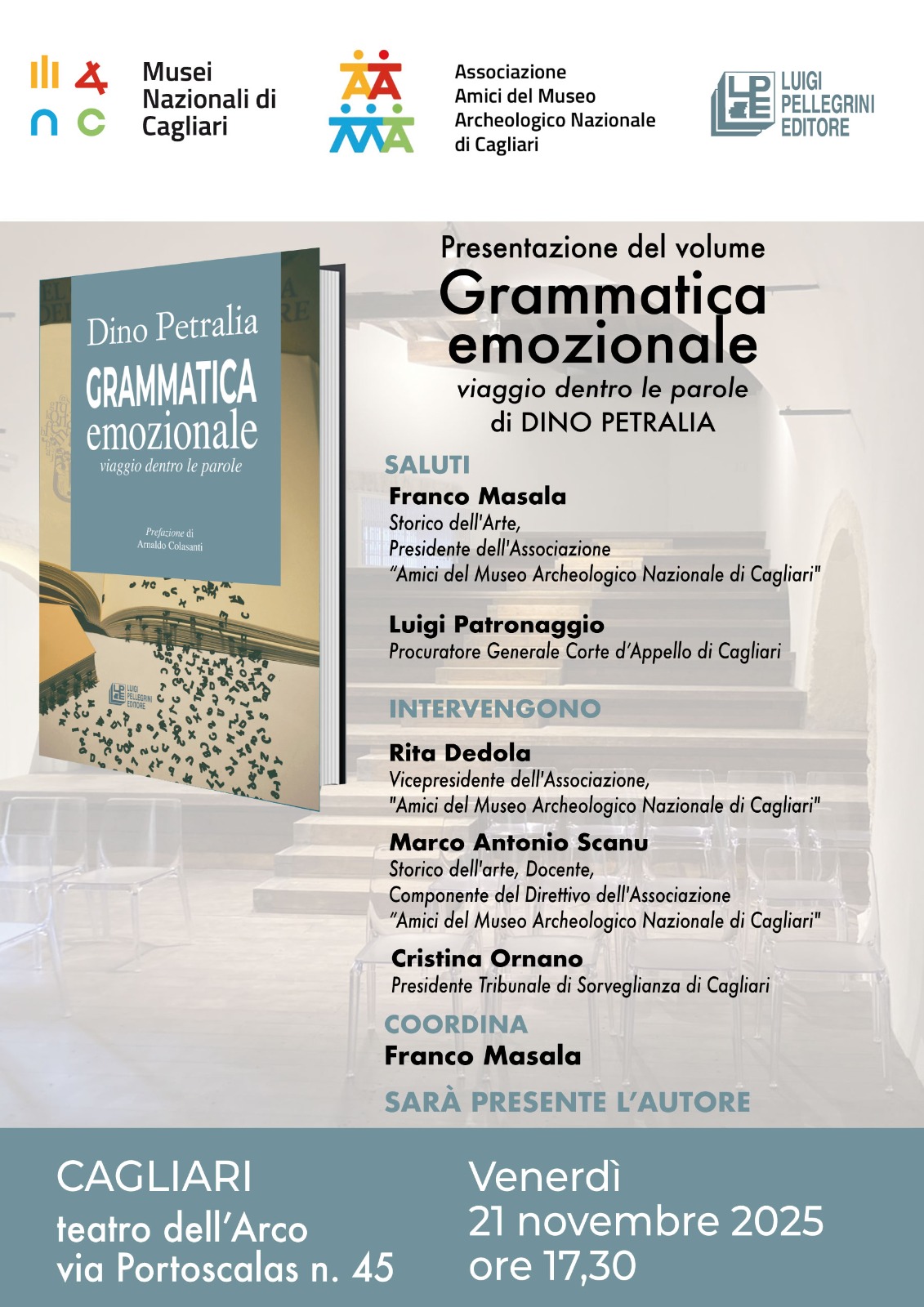 Presentazione del volume “Grammatica emozionale. Viaggio dentro le parole” di Dino Petralia